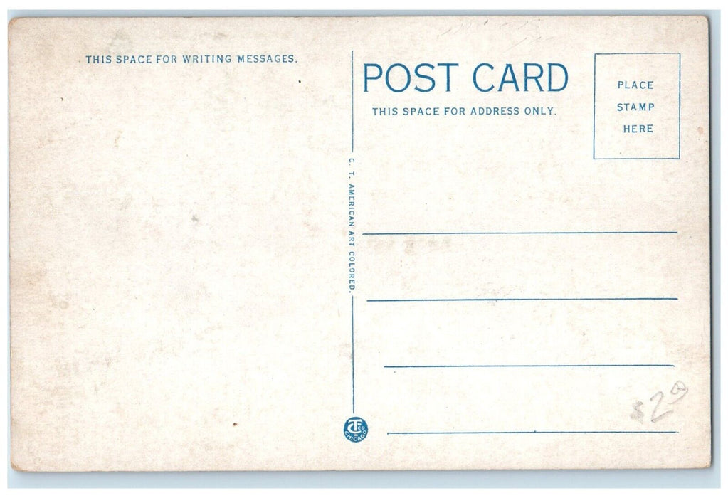 c1930's Abilene High School Building Campus Abilene Kansas KS Vintage Postcard