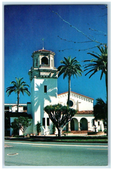 c1960 St. James-By-The-Sea Episcopal Church Street La Jolla California Postcard