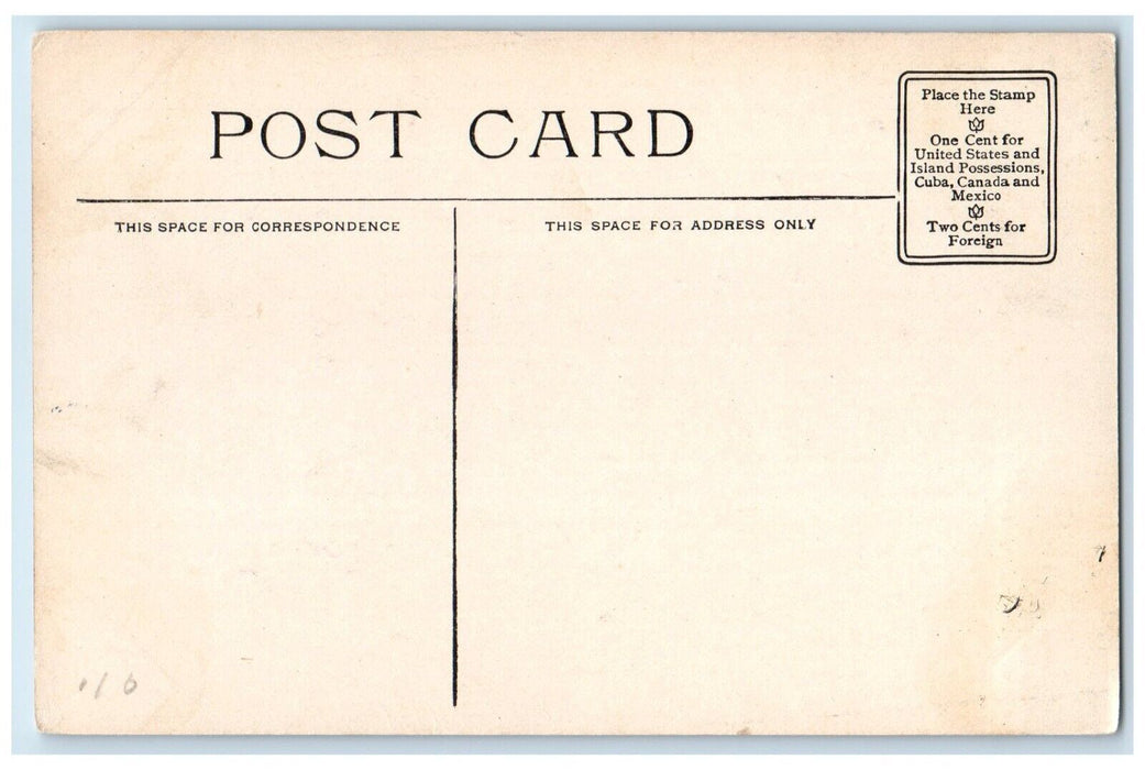 c1910 Independence Series Washington's Pew Banquet Hall Pennsylvania PA Postcard