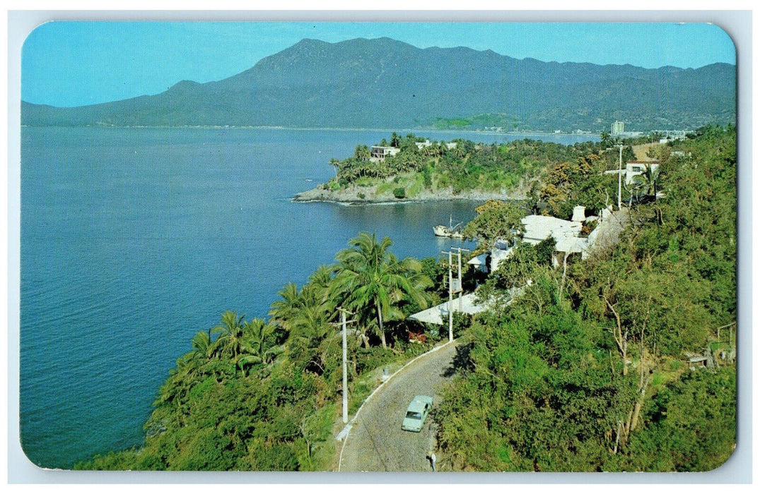 c1950's Hotels and Beaches Along The Manzanillo Coast Colima Mexico Postcard