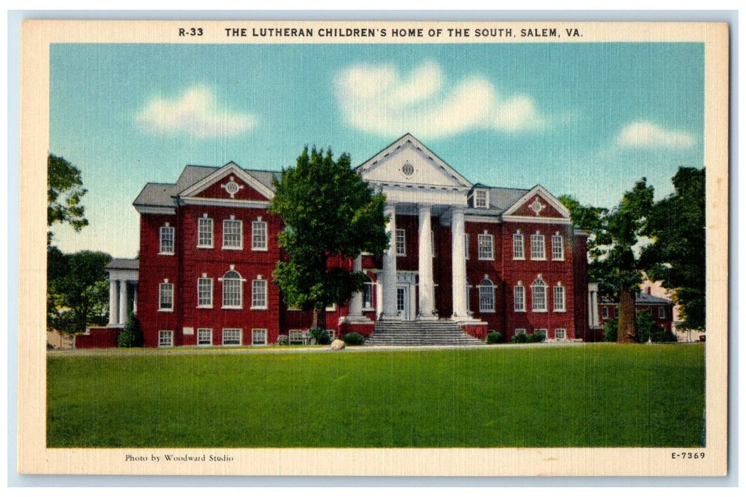 c1930's The Lutheran Children's Home Of The South Salem Virginia VA Postcard