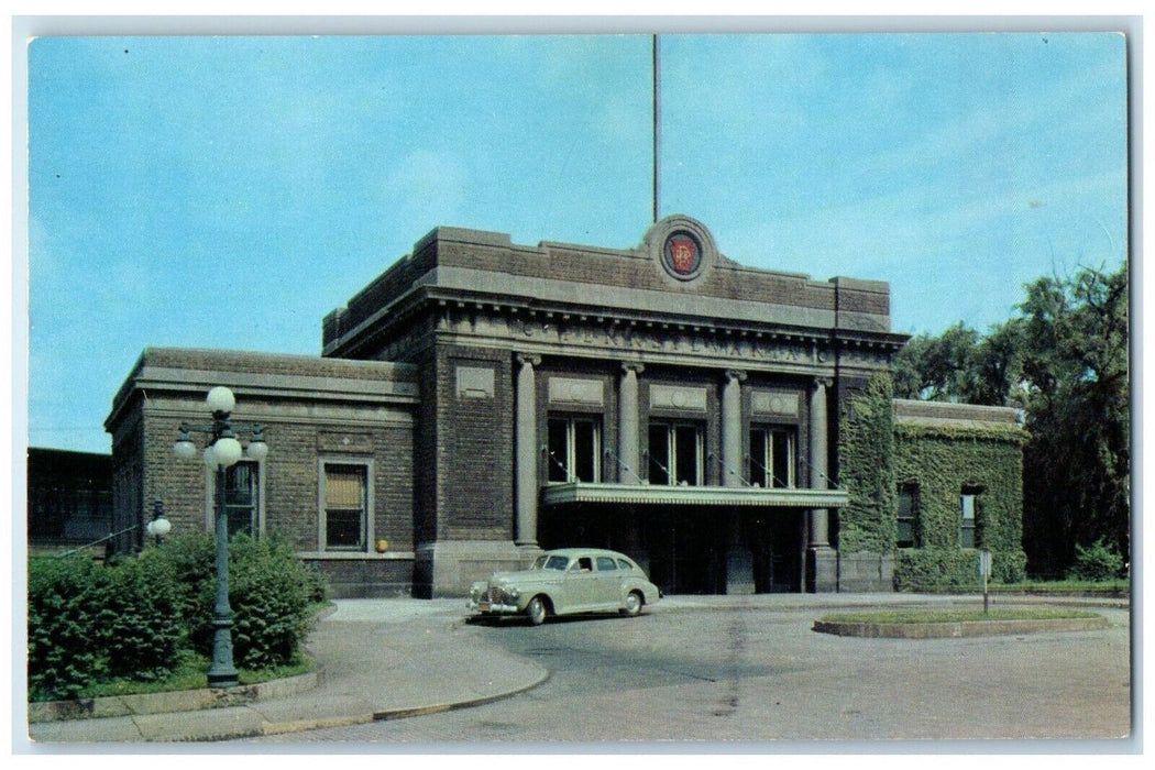 c1950's Pennsylvania Railroad Station Car Wilkinsburg Pennsylvania PA Postcard