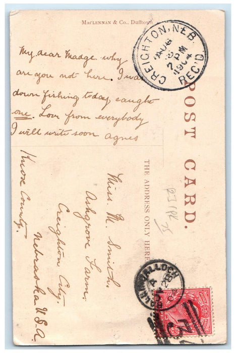1904 Balvenie Street Dufftown Keith Moray Scotland Creighton NE Postcard