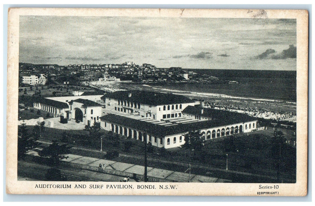 1947 Auditorium and Surf Pavilion Bondi N.S.W. Australia Vintage Postcard