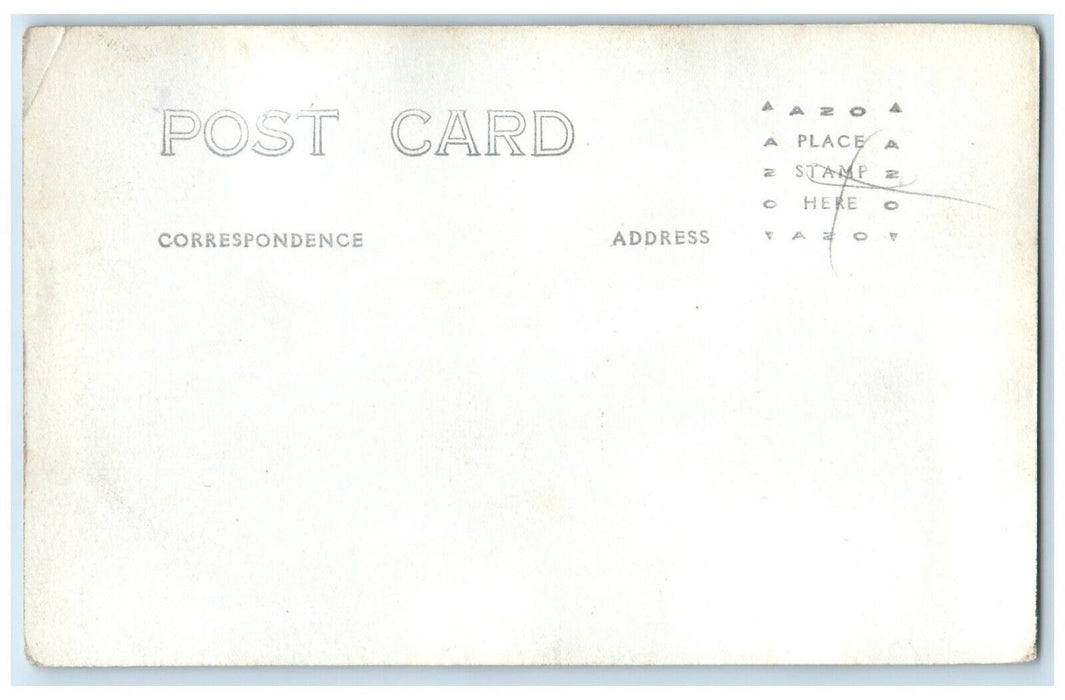 US Federal Building & Post Office Car Fergus Falls Minnesota RPPC Photo Postcard