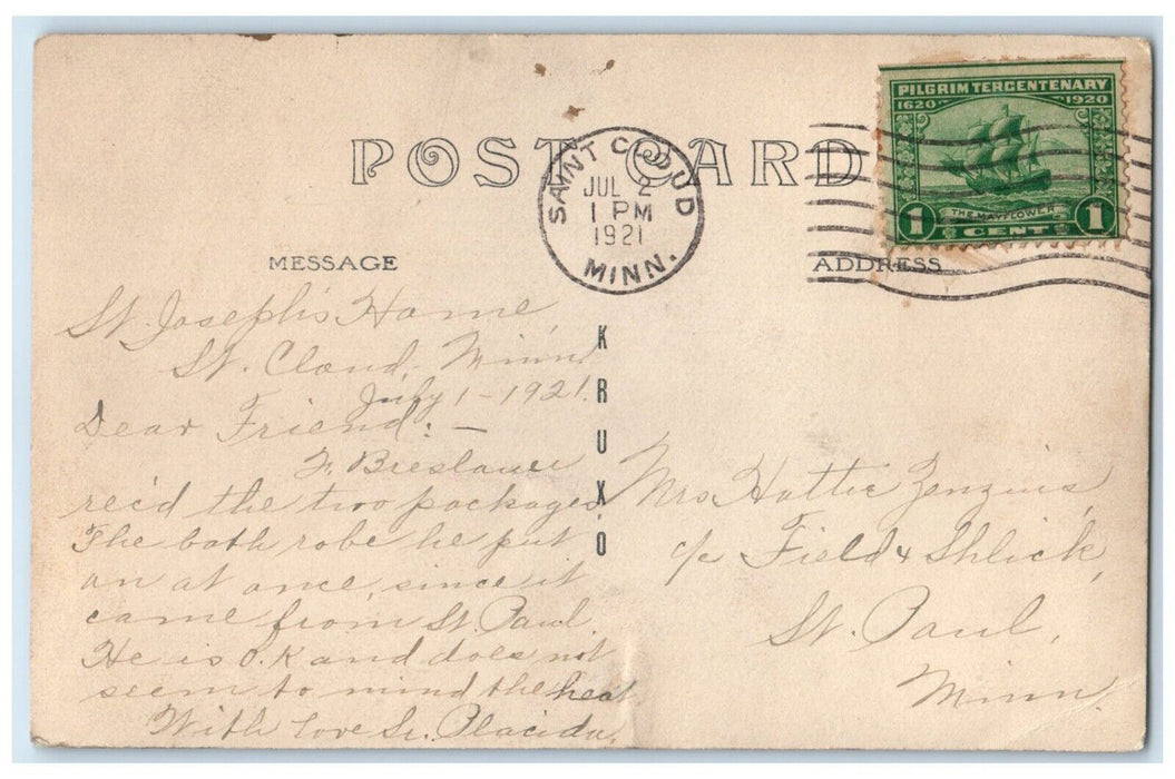 1921 St. Joseph Home Saint Cloud Minnesota MN RPPC Photo Vintage Postcard