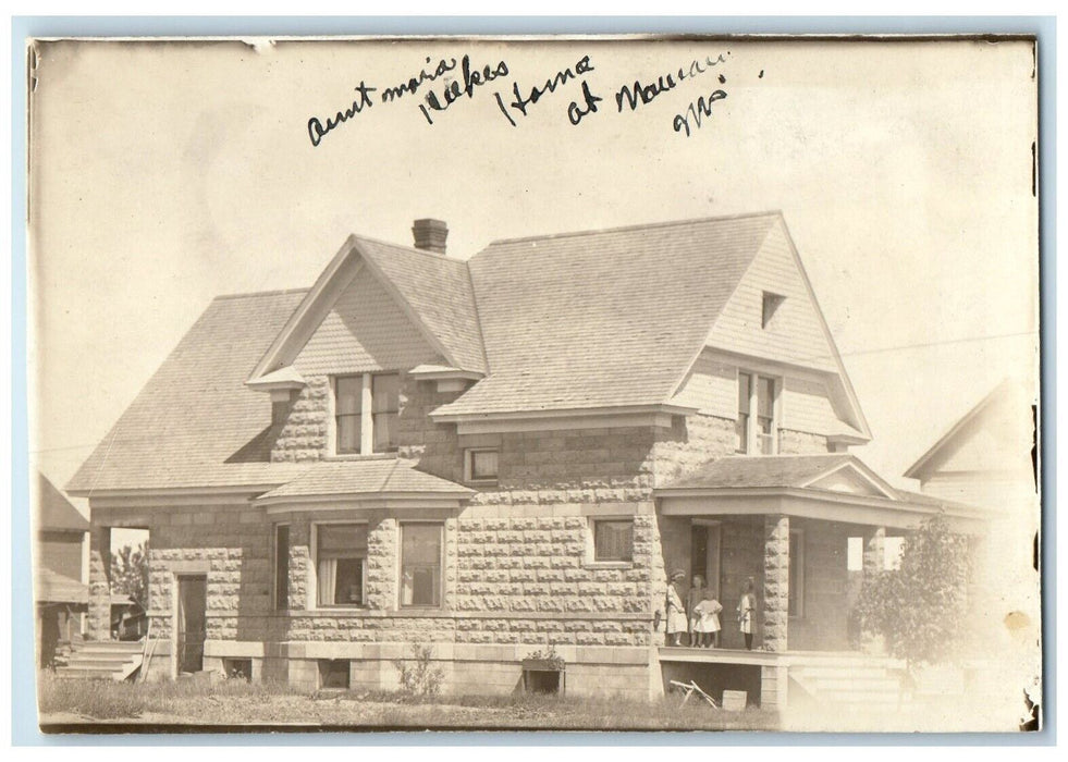 c1910's Mansion Home At Wausau Wisconsin WI RPPC Photo Posted Antique Postcard