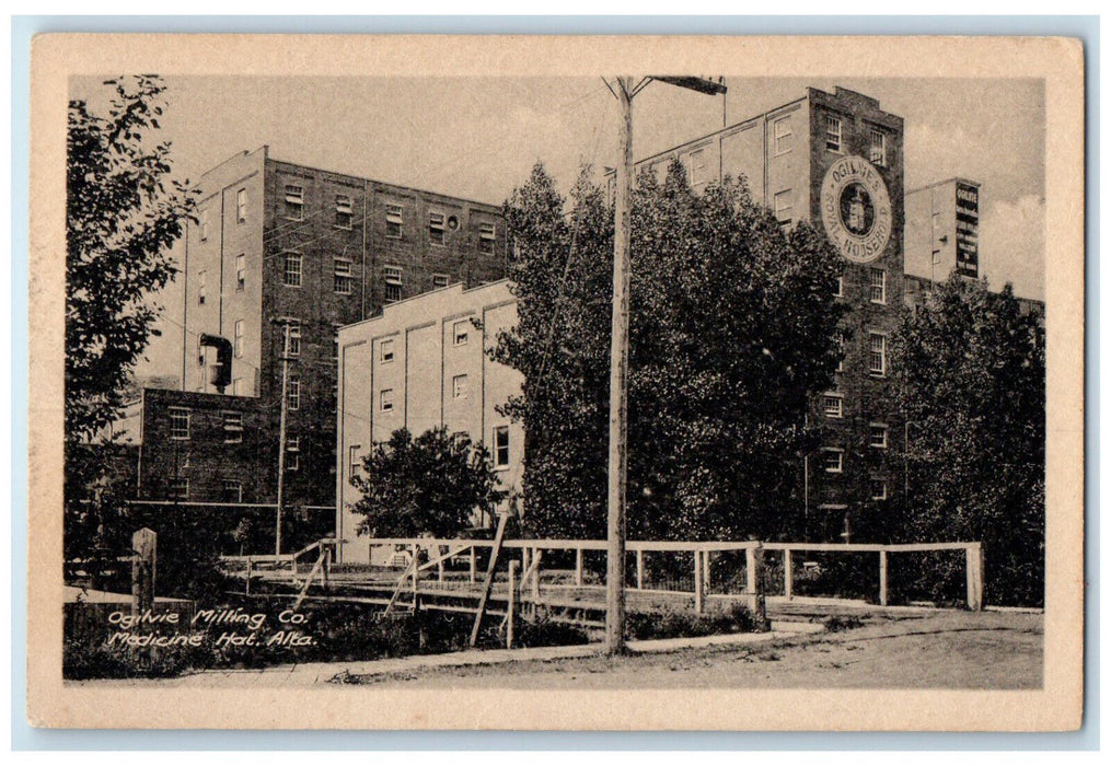 c1940's Ogilvie Milling Co. Medicine Hat Alberta Canada Unposted Postcard