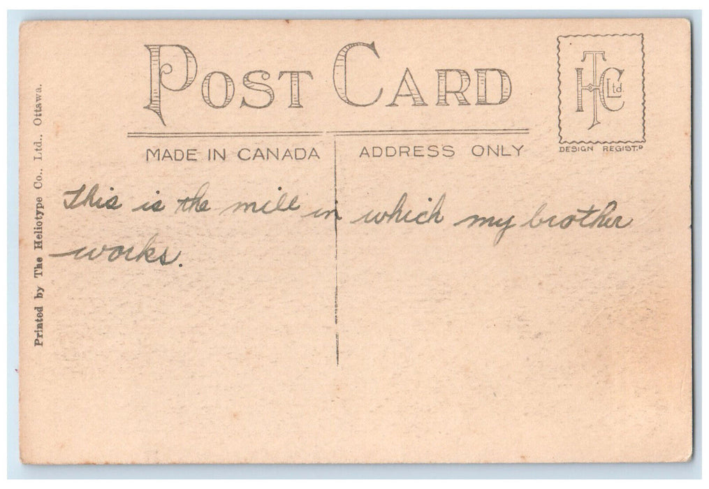 c1940's Ogilvie Milling Co. Medicine Hat Alberta Canada Unposted Postcard