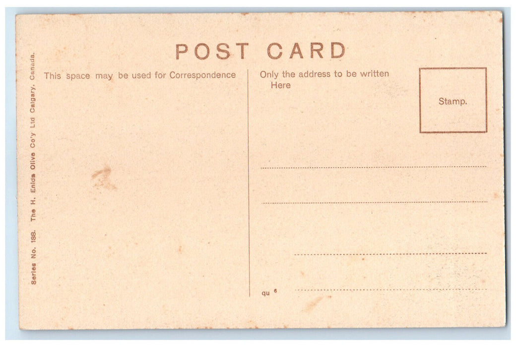 c1910 Birds Eye View of Medicine Hat Alberta Canada Unposted Postcard