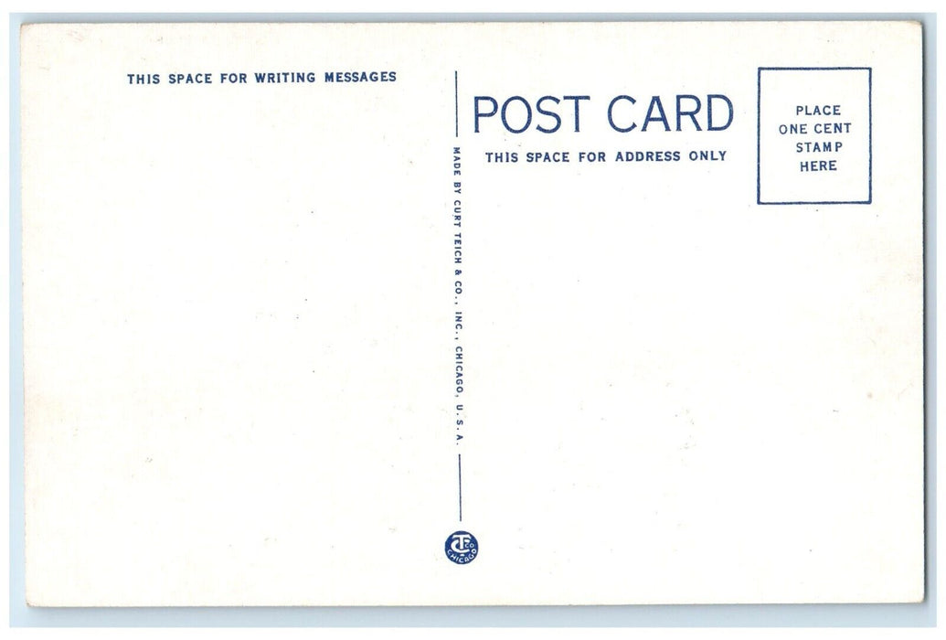 c1940 Exterior View Elks Club Building Classic Cars Fremont Nebraska NE Postcard