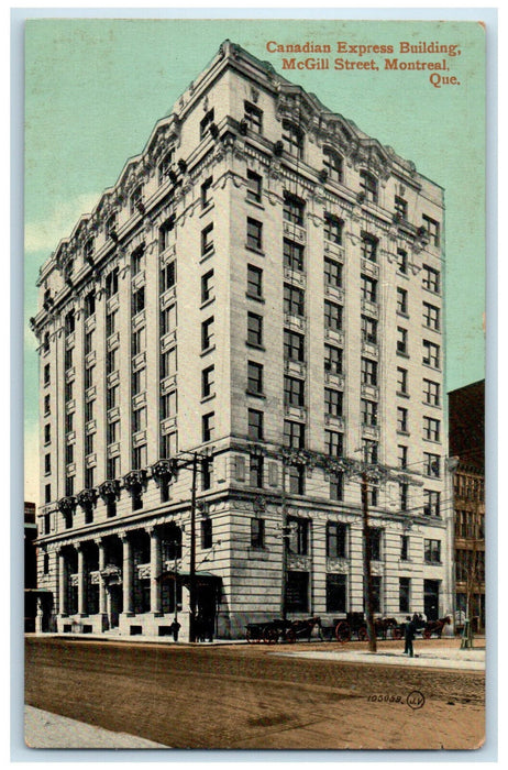 c1940's Canadian Express Building McGill Street Montreal Quebec Canada Postcard
