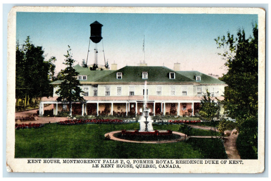 c1930's Kent House Fountain View Montmorency Quebec Canada Unposted Postcard