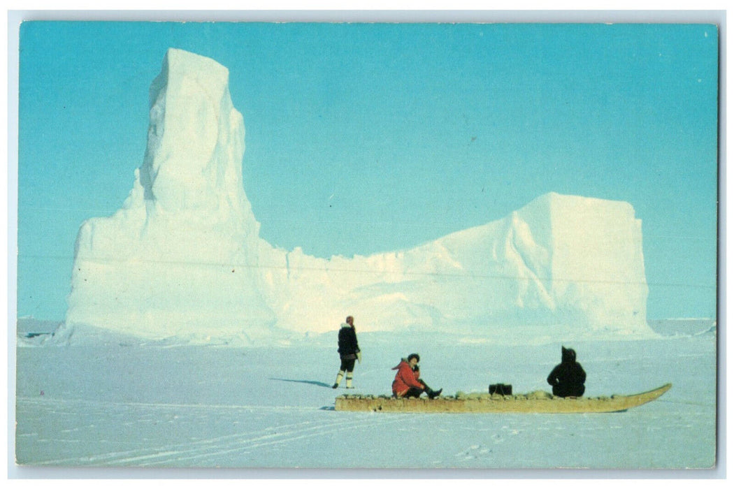 1968 Iceberg Broughton Island Canadian Arctic Australia Posted Vintage Postcard