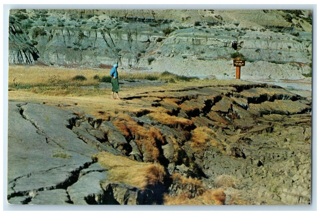 Burning Coal View Theo Roosevelt National Park Medora North Dakota ND Postcard