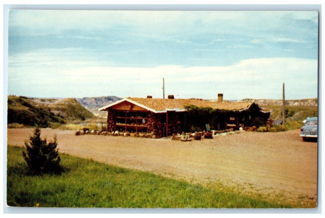 c1950's Park Trading Post Cedar Canyon Bad Lands North Dakota ND Postcard