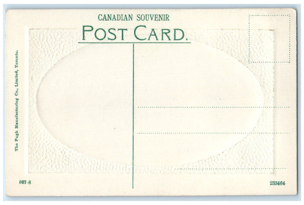 c1910 Post Office Regina Saskatchewan Canada Embossed Antique Postcard