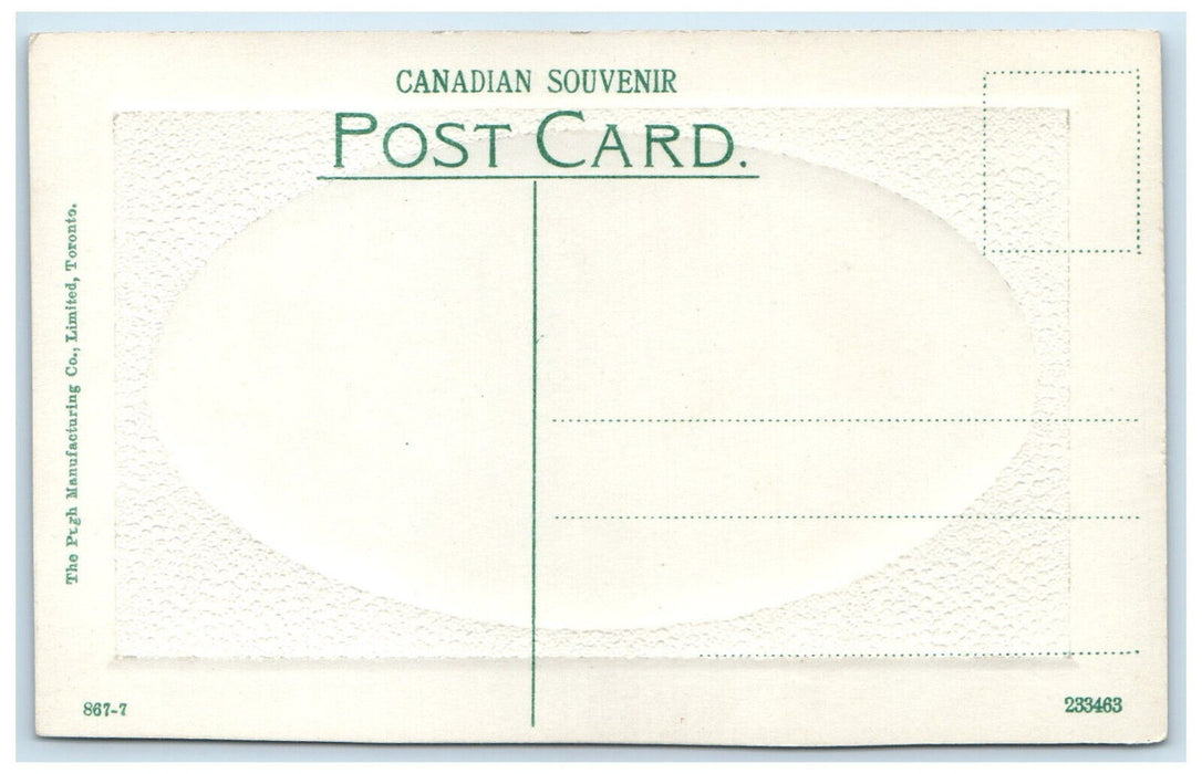 c1910 C.P.R. Gardens Regina Saskatchewean Canada Embossed Antique Postcard