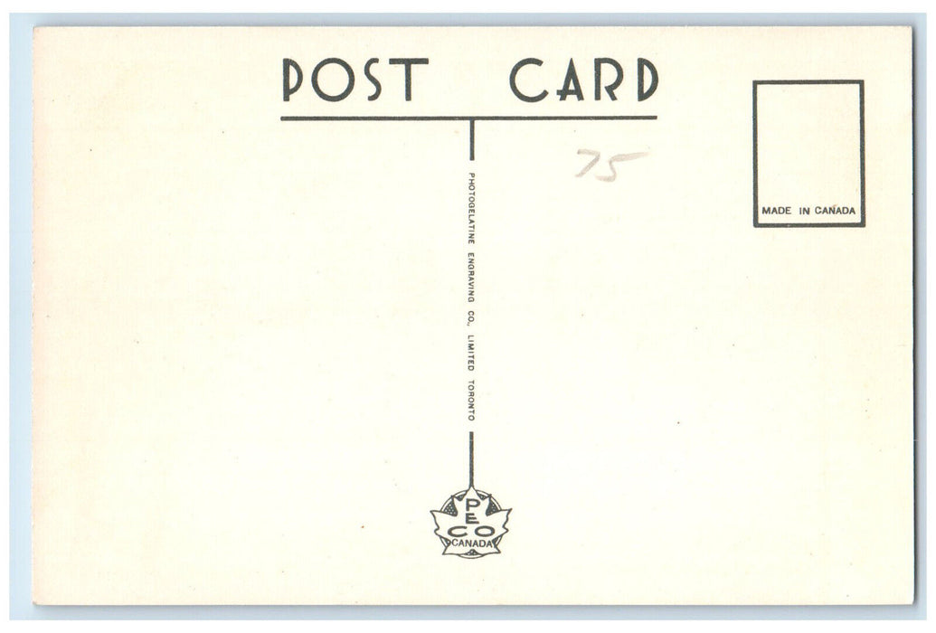 c1940's Post Office Napanee Ontario Canada Vintage Unposted Postcard