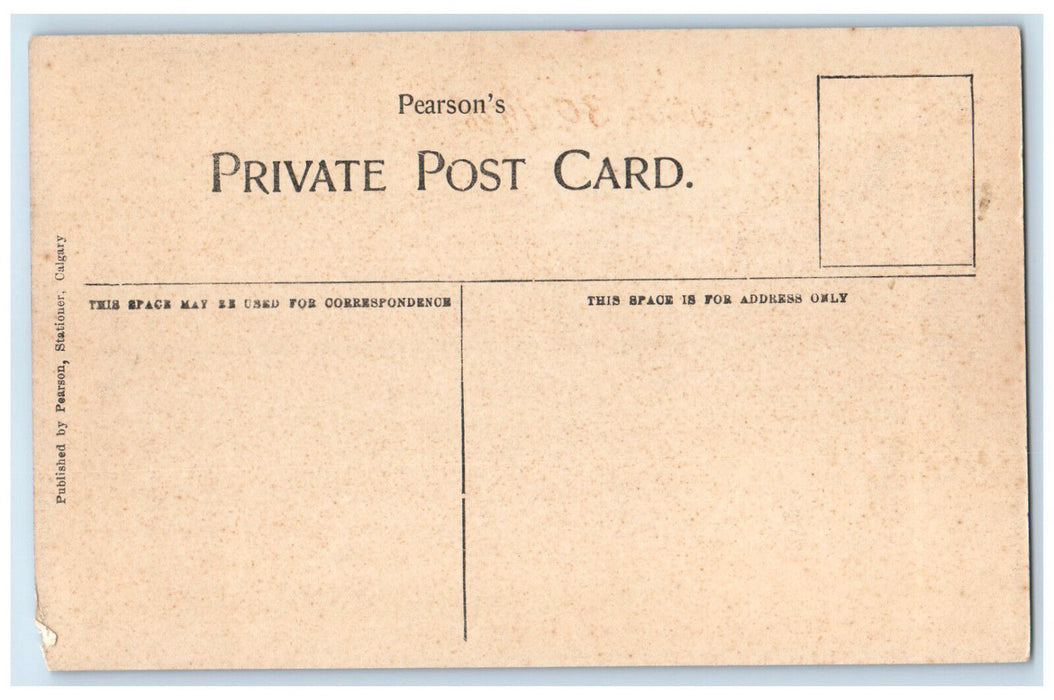 1908 Eighth Avenue West Calgary Alberta Canada Antique Unposted Postcard