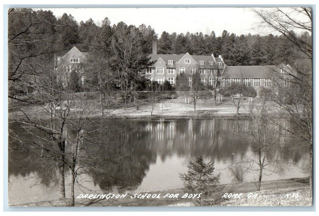 1948 Darlington School For Boys Rome Atlanta Georgia GA RPPC Photo Postcard