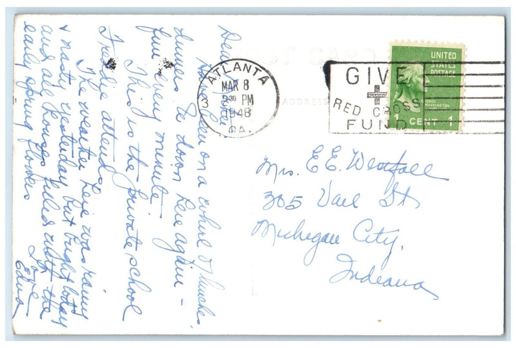 1948 Darlington School For Boys Rome Atlanta Georgia GA RPPC Photo Postcard