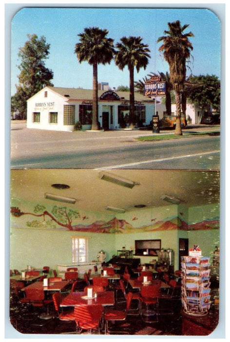 c1960 Multi-View Robin Nest Restaurant Phoenix Arizona Unposted Vintage Postcard