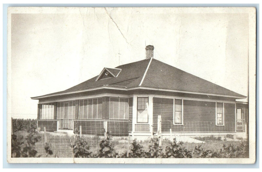 c1910's Residence House Home Bird City Kansas KS RPPC Photo Antique Postcard