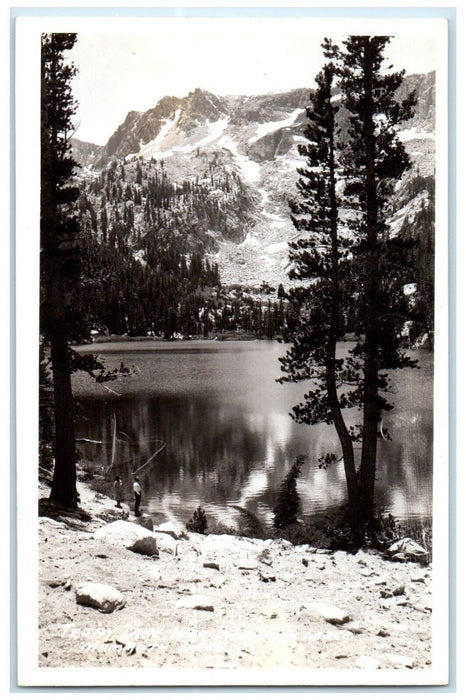 TJ Lake Near Tamarack Lodge Mammoth Lakes California CA RPPC Photo Postcard