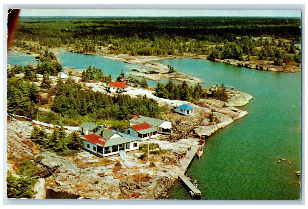 c1960's Aalto's Isle Key Harbour Ontario Canada Vintage Unposted Postcard