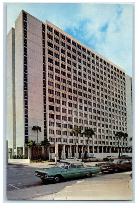 c1960's Lutheran Apartments Building Cars St. Petersburg Florida FL Postcard