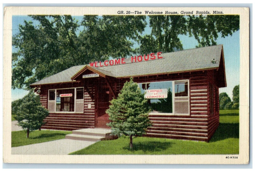 1965 The Welcome House Information Grand Rapids Ely Minnesota MN Posted Postcard