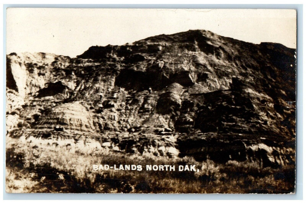 1910 View Of Bad Lands Drake North Dakota ND RPPC Photo Posted Antique Postcard