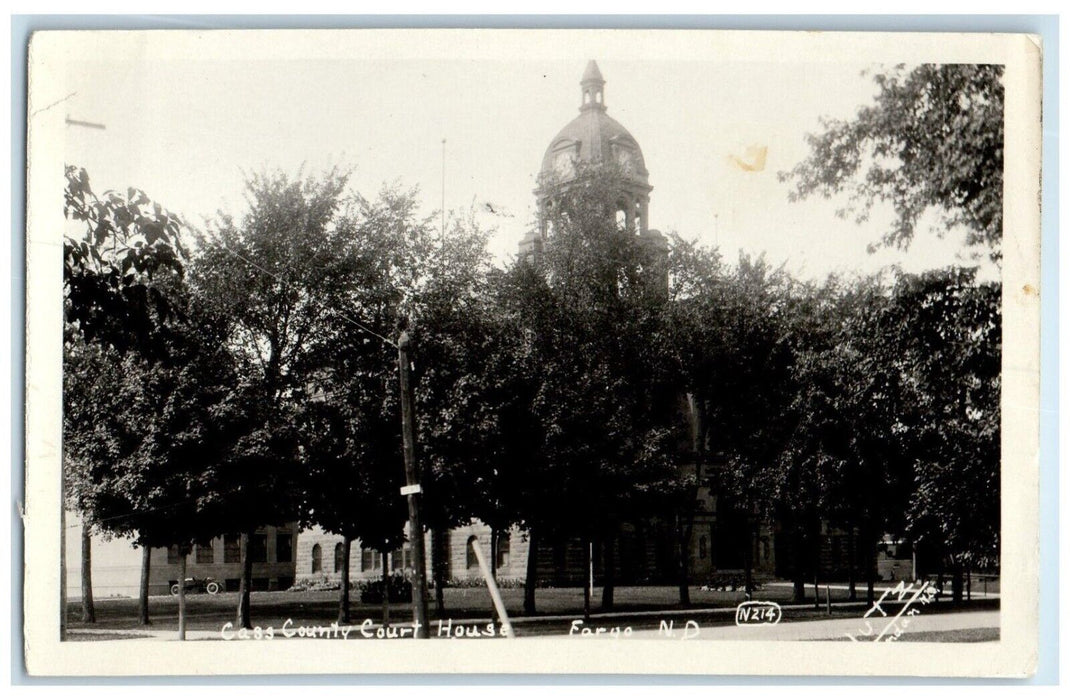 Cass County Court House Fargo North Dakota ND RPPC Photo Unposted Postcard