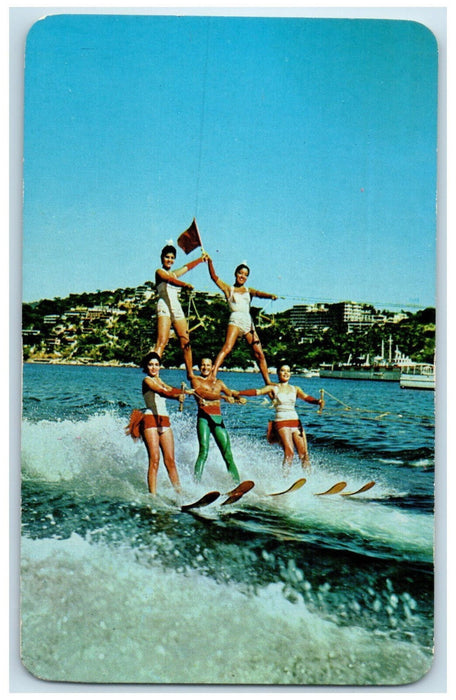 c1960's The Spectacular "Pyramid on Skis" in Acapulco Guerrero Mexico Postcard