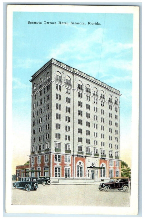 c1920 Exterior View Sarasota Terrace Hotel Sarasota Florida FL Unposted Postcard