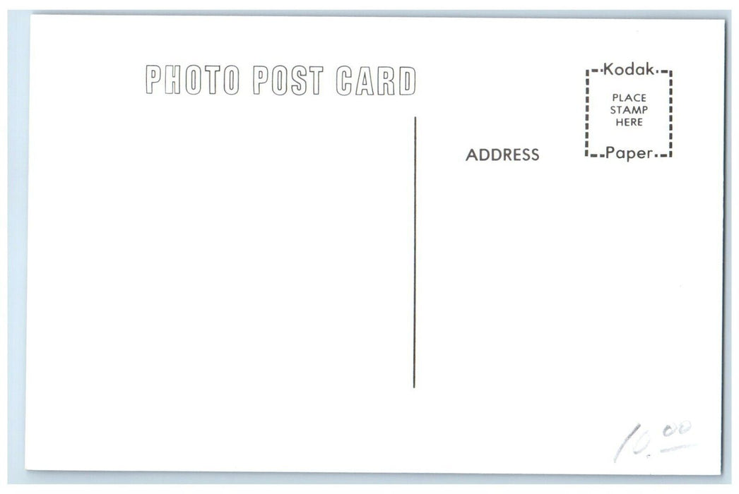 c1960's Yale Train Depot Station Railroad Exterior Iowa IA RPPC Photo Postcard