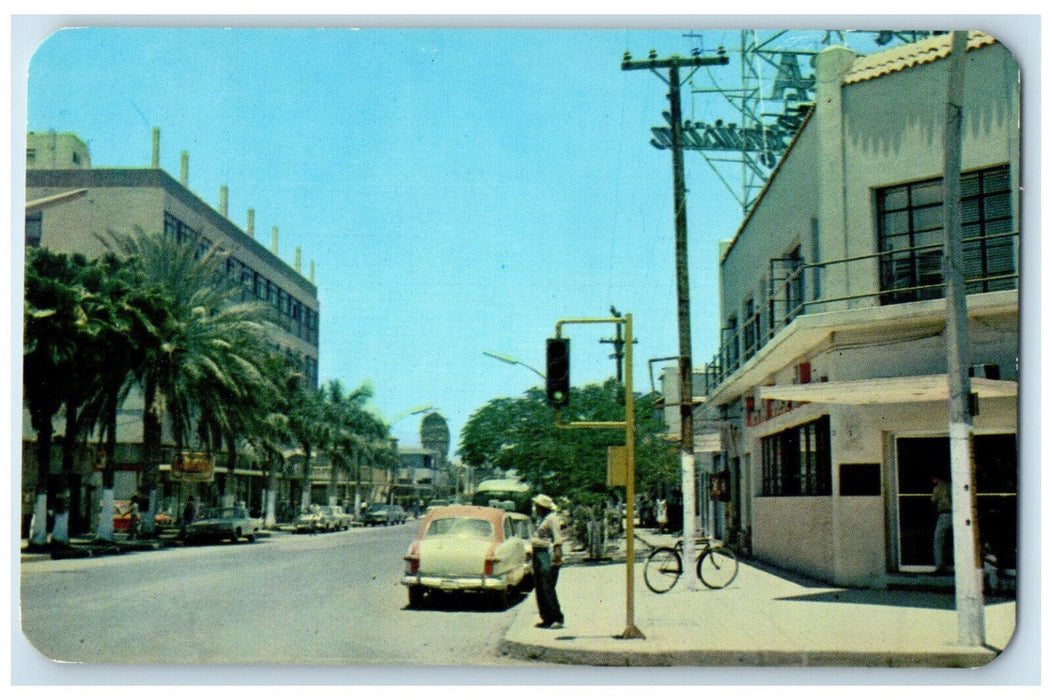 c1950's The Bank and Santa Anita Hotel Los Mochis Sinaloa Mexico Postcard