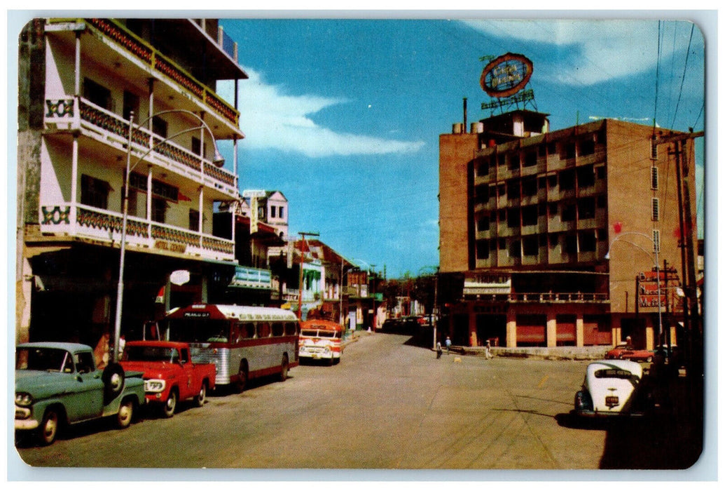 c1950's Hidalgo Av. Minatitlan Veracruz Mexico Vintage Posted Postcard