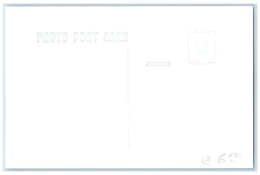 c1950 Cri&P Depot Victor Iowa Exterior Train Depot Station RPPC Photo Postcard