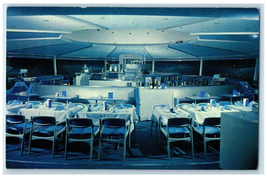 1966 The Embers Restaurant Interior View Jacksonville Florida FL Posted Postcard