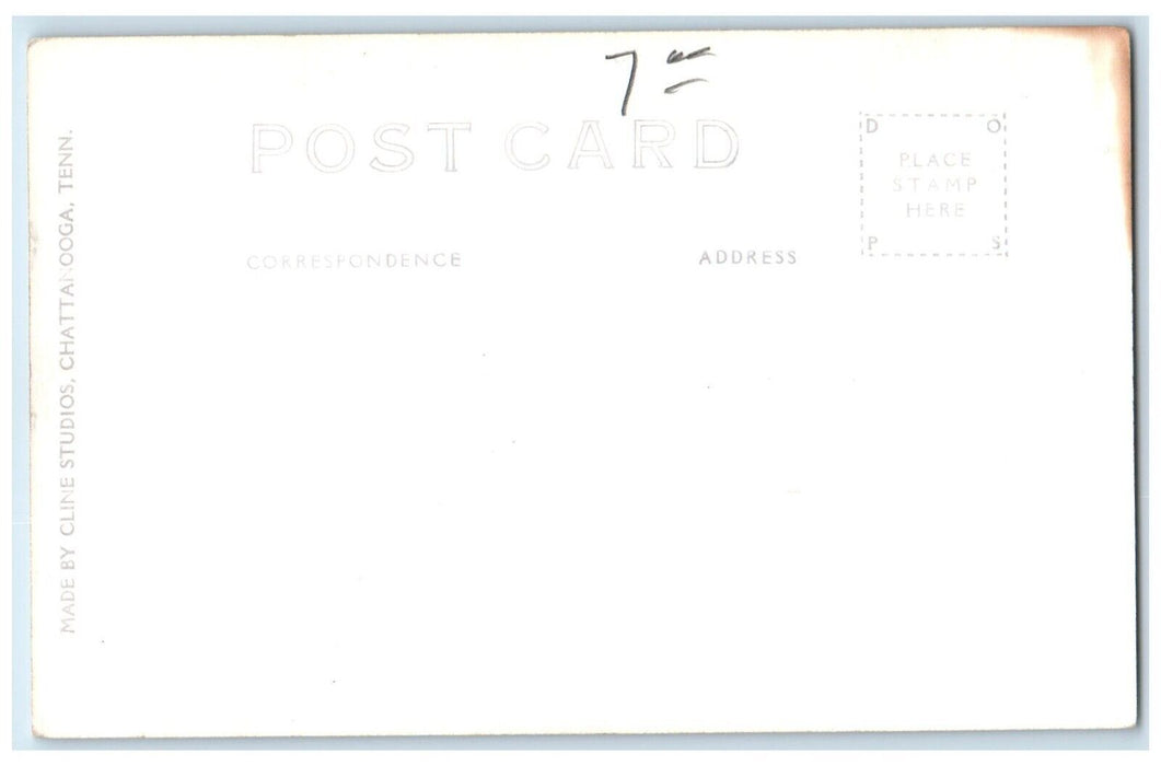 c1940's Incline Lookout Mountain Tennessee TN Cline RPPC Photo Vintage Postcard