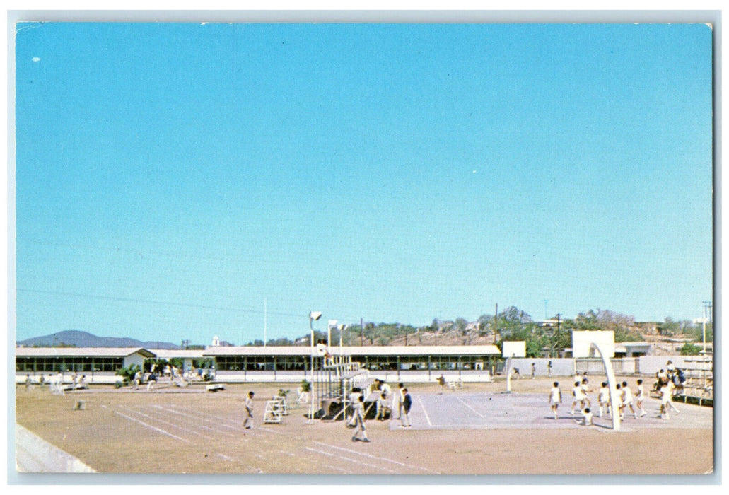 c1950's "Ignacio Ramirez" Secondary School El Fuente Sinaloa Mexico Postcard