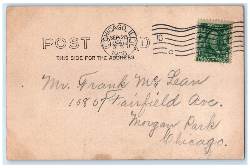 1906 Garfield Park Conservatory Chicago Illinois IL RPPC Photo Antique Postcard