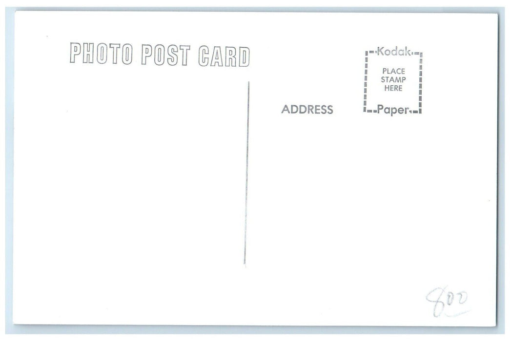 c1960 Gladbrook Iowa Exterior Railroad Train Depot Station RPPC Photo Postcard