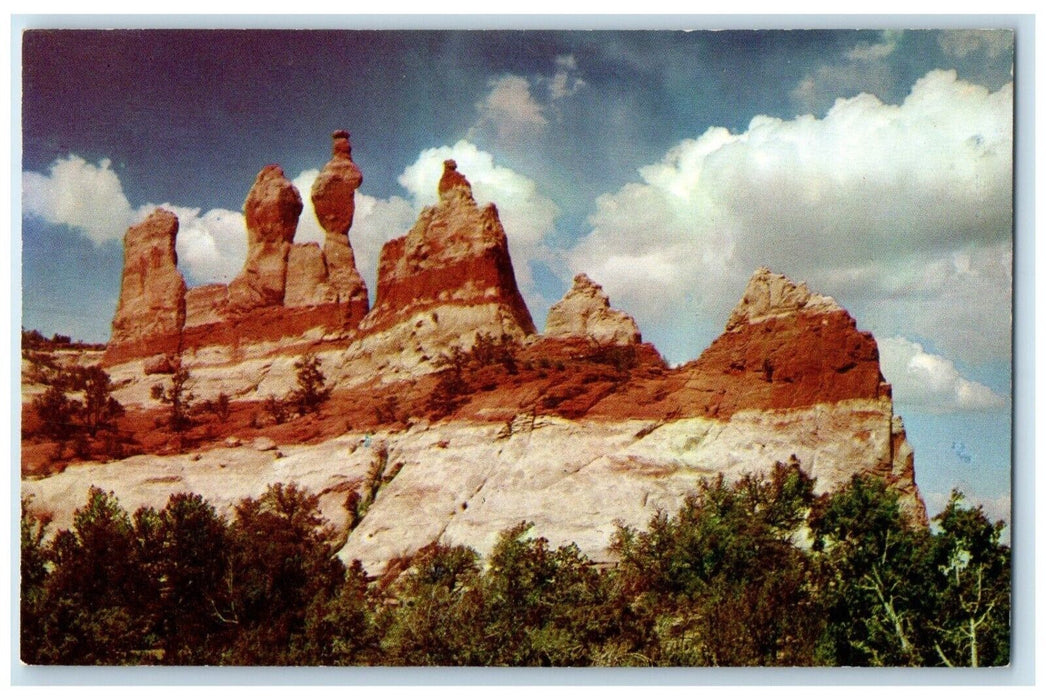 c1960 Scenic View The Giants Rock Formation Gallup New Mexico Unposted Postcard