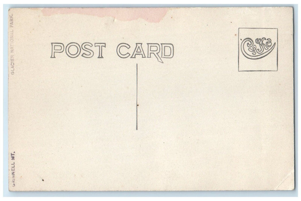 c1910's Grinnll Mt. Glacier National Park Montana MT RPPC Photo Antique Postcard