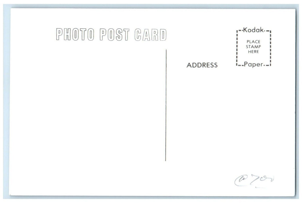 c1962 Eldon Yard Iowa Vintage Railroad Train Depot Station RPPC Photo Postcard