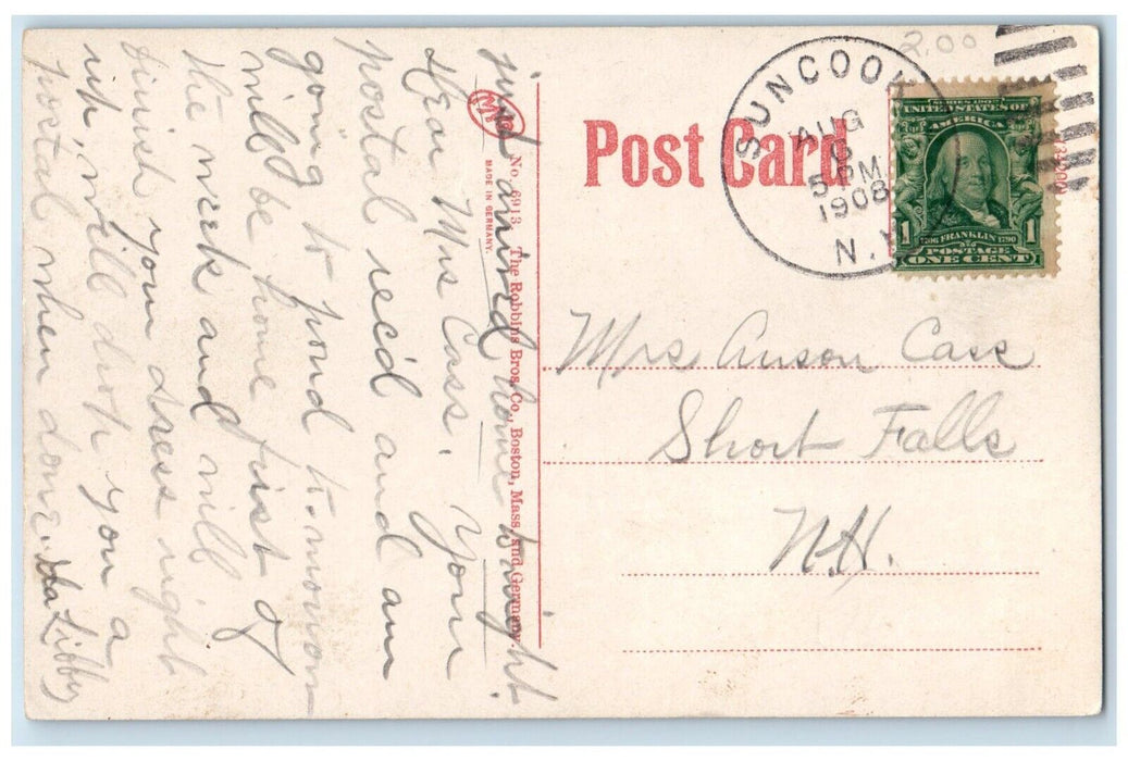1908 Steamer Landing Salisbury Beach Massachusetts MA Vintage Antique Postcard