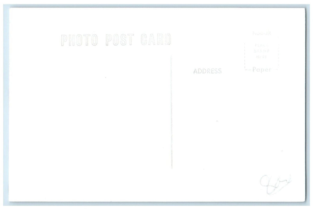 c1962 CB&P Charleston Iowa IA Railroad Train Depot Station RPPC Photo Postcard